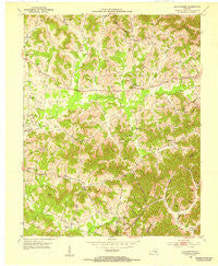 Blackwater Kentucky Historical topographic map, 1:24000 scale, 7.5 X 7.5 Minute, Year 1952