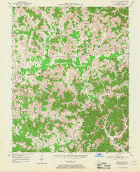 Blackwater Kentucky Historical topographic map, 1:24000 scale, 7.5 X 7.5 Minute, Year 1952
