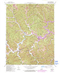 Blaine Kentucky Historical topographic map, 1:24000 scale, 7.5 X 7.5 Minute, Year 1953