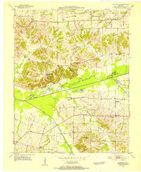 Blandville Kentucky Historical topographic map, 1:24000 scale, 7.5 X 7.5 Minute, Year 1951