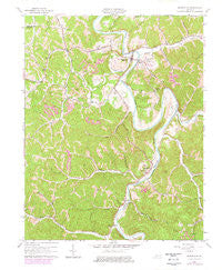 Booneville Kentucky Historical topographic map, 1:24000 scale, 7.5 X 7.5 Minute, Year 1961