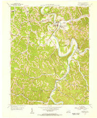 Booneville Kentucky Historical topographic map, 1:24000 scale, 7.5 X 7.5 Minute, Year 1953