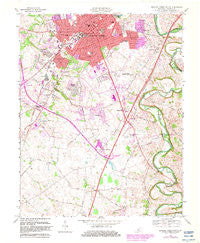 Bowling Green South Kentucky Historical topographic map, 1:24000 scale, 7.5 X 7.5 Minute, Year 1968
