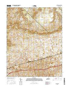 Bristow Kentucky Current topographic map, 1:24000 scale, 7.5 X 7.5 Minute, Year 2016