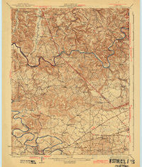 Brownsville Kentucky Historical topographic map, 1:62500 scale, 15 X 15 Minute, Year 1923