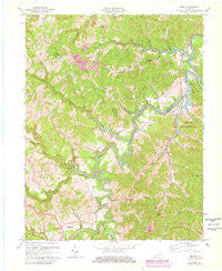 Bruin Kentucky Historical topographic map, 1:24000 scale, 7.5 X 7.5 Minute, Year 1971