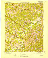 Bruin Kentucky Historical topographic map, 1:24000 scale, 7.5 X 7.5 Minute, Year 1950