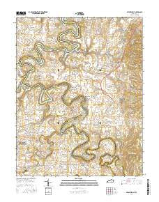 Bryantsville Kentucky Current topographic map, 1:24000 scale, 7.5 X 7.5 Minute, Year 2016