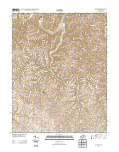 Buckeye Kentucky Historical topographic map, 1:24000 scale, 7.5 X 7.5 Minute, Year 2013