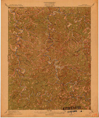 Buckhorn Kentucky Historical topographic map, 1:62500 scale, 15 X 15 Minute, Year 1913