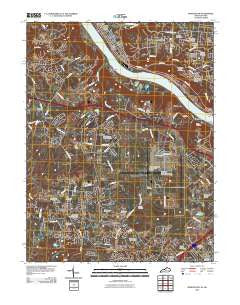 Burlington Kentucky Historical topographic map, 1:24000 scale, 7.5 X 7.5 Minute, Year 2010