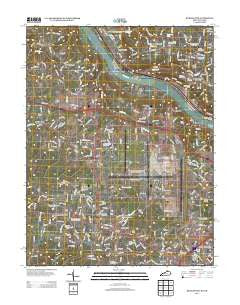 Burlington Kentucky Historical topographic map, 1:24000 scale, 7.5 X 7.5 Minute, Year 2013