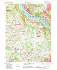 Burlington Kentucky Historical topographic map, 1:24000 scale, 7.5 X 7.5 Minute, Year 1983