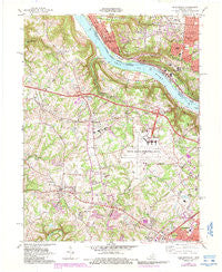 Burlington Kentucky Historical topographic map, 1:24000 scale, 7.5 X 7.5 Minute, Year 1983
