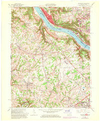 Burlington Kentucky Historical topographic map, 1:24000 scale, 7.5 X 7.5 Minute, Year 1961