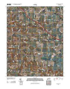 Caledonia Kentucky Historical topographic map, 1:24000 scale, 7.5 X 7.5 Minute, Year 2010