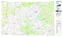 Campbellsville Kentucky Historical topographic map, 1:100000 scale, 30 X 60 Minute, Year 1986