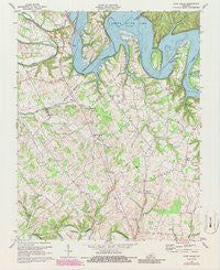 Cane Valley Kentucky Historical topographic map, 1:24000 scale, 7.5 X 7.5 Minute, Year 1970