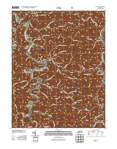 Canoe Kentucky Historical topographic map, 1:24000 scale, 7.5 X 7.5 Minute, Year 2011