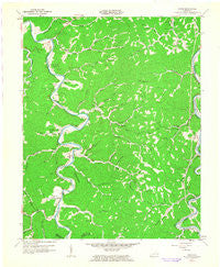 Canoe Kentucky Historical topographic map, 1:24000 scale, 7.5 X 7.5 Minute, Year 1961