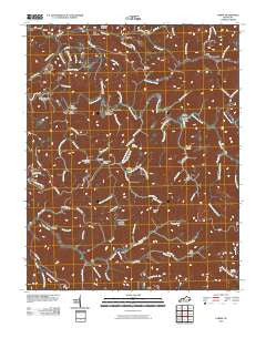 Carrie Kentucky Historical topographic map, 1:24000 scale, 7.5 X 7.5 Minute, Year 2010