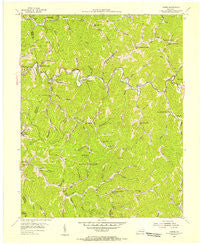Carrie Kentucky Historical topographic map, 1:24000 scale, 7.5 X 7.5 Minute, Year 1954