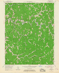 Carrie Kentucky Historical topographic map, 1:24000 scale, 7.5 X 7.5 Minute, Year 1954
