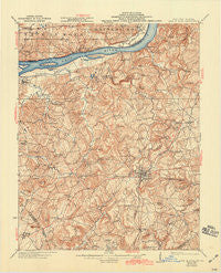 Cave In Rock Illinois Historical topographic map, 1:62500 scale, 15 X 15 Minute, Year 1925