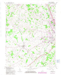 Cecilia Kentucky Historical topographic map, 1:24000 scale, 7.5 X 7.5 Minute, Year 1967