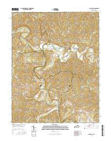 Claysville Kentucky Current topographic map, 1:24000 scale, 7.5 X 7.5 Minute, Year 2016