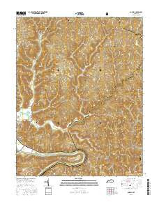 Cobhill Kentucky Current topographic map, 1:24000 scale, 7.5 X 7.5 Minute, Year 2016