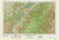 Corbin Kentucky Historical topographic map, 1:250000 scale, 1 X 2 Degree, Year 1956