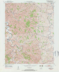 Cornishville Kentucky Historical topographic map, 1:24000 scale, 7.5 X 7.5 Minute, Year 1952