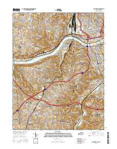 Covington Kentucky Current topographic map, 1:24000 scale, 7.5 X 7.5 Minute, Year 2016