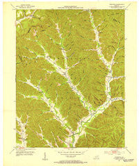 Cranston Kentucky Historical topographic map, 1:24000 scale, 7.5 X 7.5 Minute, Year 1951