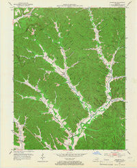 Cranston Kentucky Historical topographic map, 1:24000 scale, 7.5 X 7.5 Minute, Year 1951