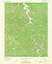 Creekville Kentucky Historical topographic map, 1:24000 scale, 7.5 X 7.5 Minute, Year 1954