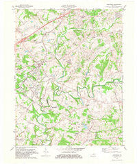 Crestwood Kentucky Historical topographic map, 1:24000 scale, 7.5 X 7.5 Minute, Year 1981
