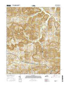 Crider Kentucky Current topographic map, 1:24000 scale, 7.5 X 7.5 Minute, Year 2016