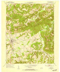 Crofton Kentucky Historical topographic map, 1:24000 scale, 7.5 X 7.5 Minute, Year 1952
