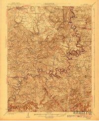 Cub Run Kentucky Historical topographic map, 1:62500 scale, 15 X 15 Minute, Year 1925
