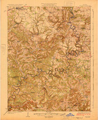 Cub Run Kentucky Historical topographic map, 1:62500 scale, 15 X 15 Minute, Year 1925