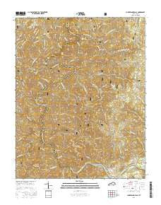 Cumberland Falls Kentucky Current topographic map, 1:24000 scale, 7.5 X 7.5 Minute, Year 2016