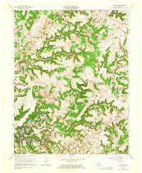 Custer Kentucky Historical topographic map, 1:24000 scale, 7.5 X 7.5 Minute, Year 1963