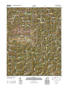 Cutshin Kentucky Historical topographic map, 1:24000 scale, 7.5 X 7.5 Minute, Year 2013