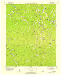 Cutshin Kentucky Historical topographic map, 1:24000 scale, 7.5 X 7.5 Minute, Year 1954