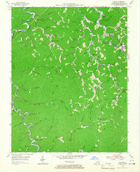 Cutshin Kentucky Historical topographic map, 1:24000 scale, 7.5 X 7.5 Minute, Year 1954