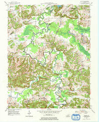 Dalton Kentucky Historical topographic map, 1:24000 scale, 7.5 X 7.5 Minute, Year 1954