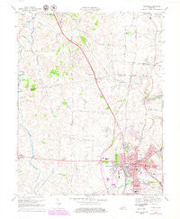 Danville Kentucky Historical topographic map, 1:24000 scale, 7.5 X 7.5 Minute, Year 1967