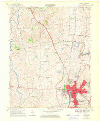 Danville Kentucky Historical topographic map, 1:24000 scale, 7.5 X 7.5 Minute, Year 1967